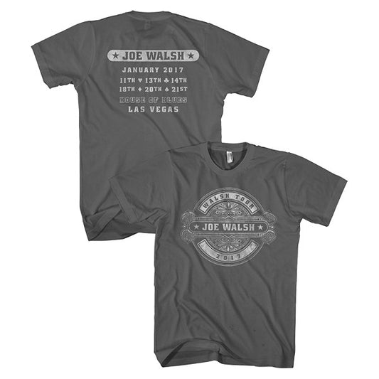 tee-charcoal-front "Walsh Toor 2017"-back tour location and dates